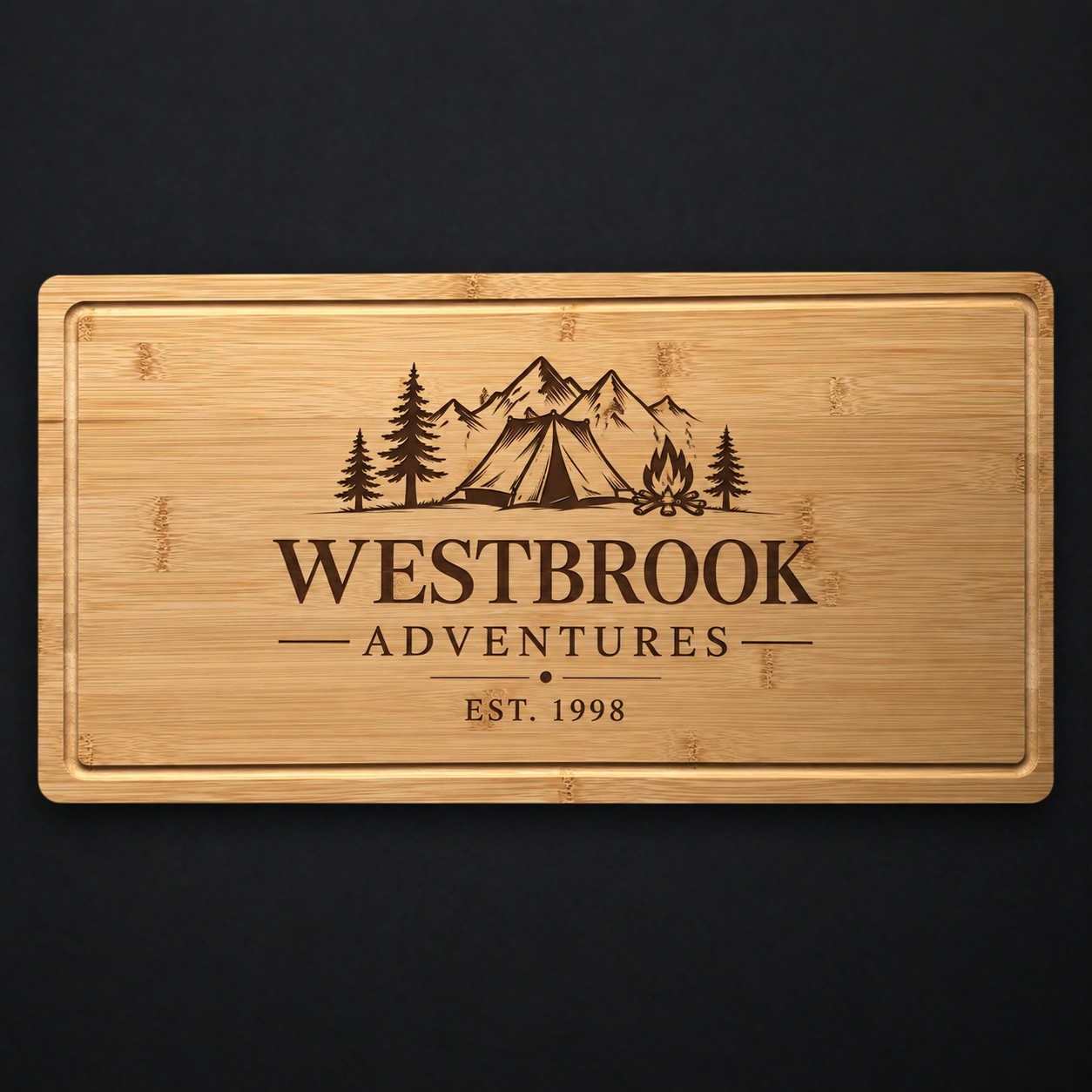 Personalized Camping Cutting Board