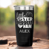 Black Basketball Tumbler With Cheering From The Sidelines Design