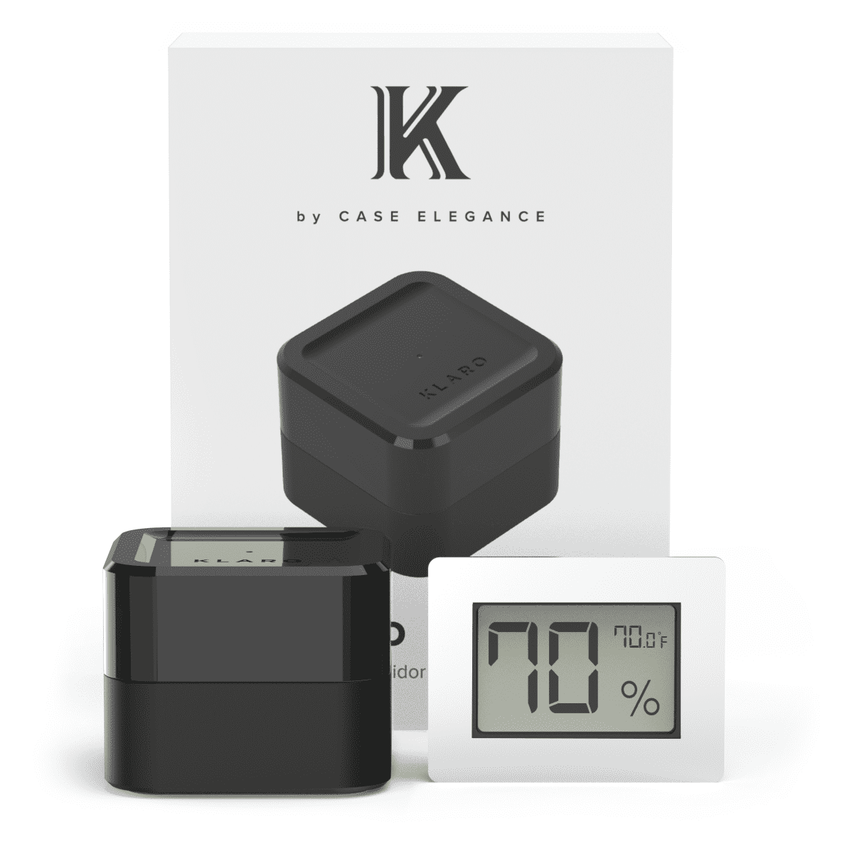 Unique Personalized Klaro Valet - Smart Humidor Customized hygrometer Gifts for Men by Groovy Guy