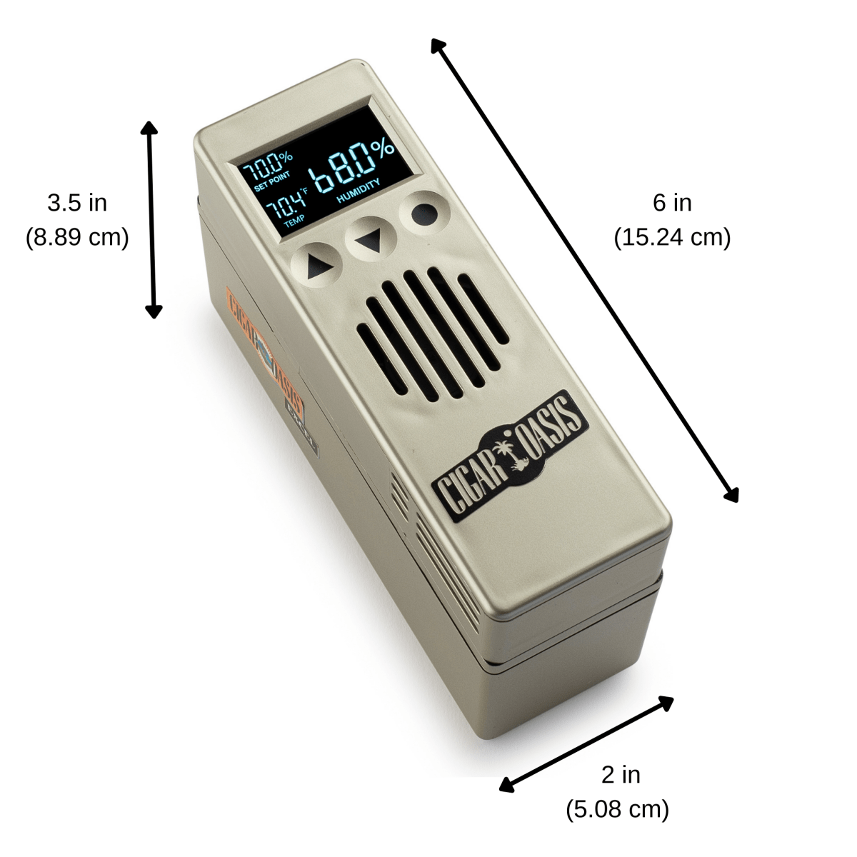 Unique Personalized Cigar Oasis Electronic Humidifier Customized Humidor Accessories Gifts for Men by Groovy Guy