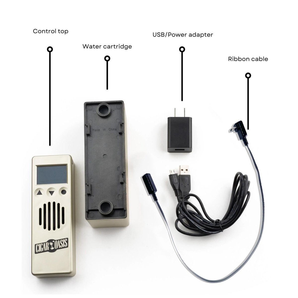 Unique Personalized Cigar Oasis Electronic Humidifier Customized Humidor Accessories Gifts for Men by Groovy Guy