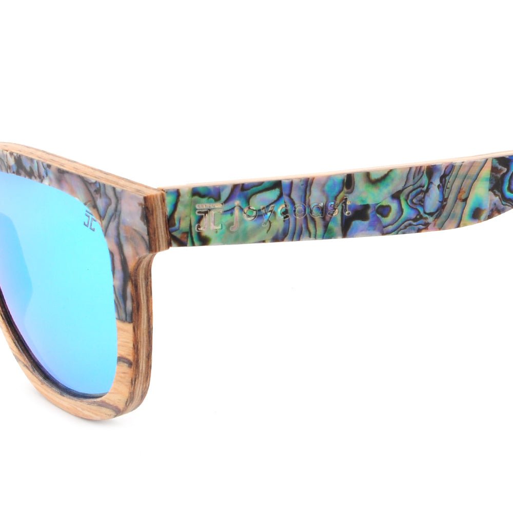 Unique Personalized Cirque Wayfinder | Abalone Customized Wooden Sunglasses Gifts for Men by Groovy Guy