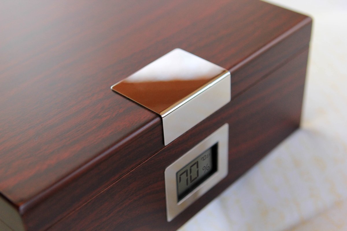 Unique Personalized Kingston Cherry Finish Humidor Customized Humidor Gifts for Men by Groovy Guy