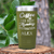 Military Green Funny Tumbler With Coffee Gets Me Through Monday Design