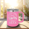 Pink Uncle Mug Shaped Tumbler With Cool Uncles Club Design