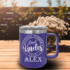 Purple Uncle Mug Shaped Tumbler With Cool Uncles Club Design
