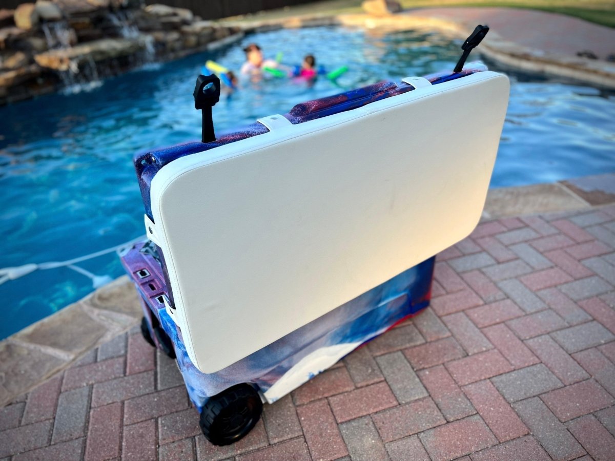 Unique Personalized Cooler Seat Cushion/Sunlight Reflector Customized Sporting Goods Gifts for Men by Groovy Guy