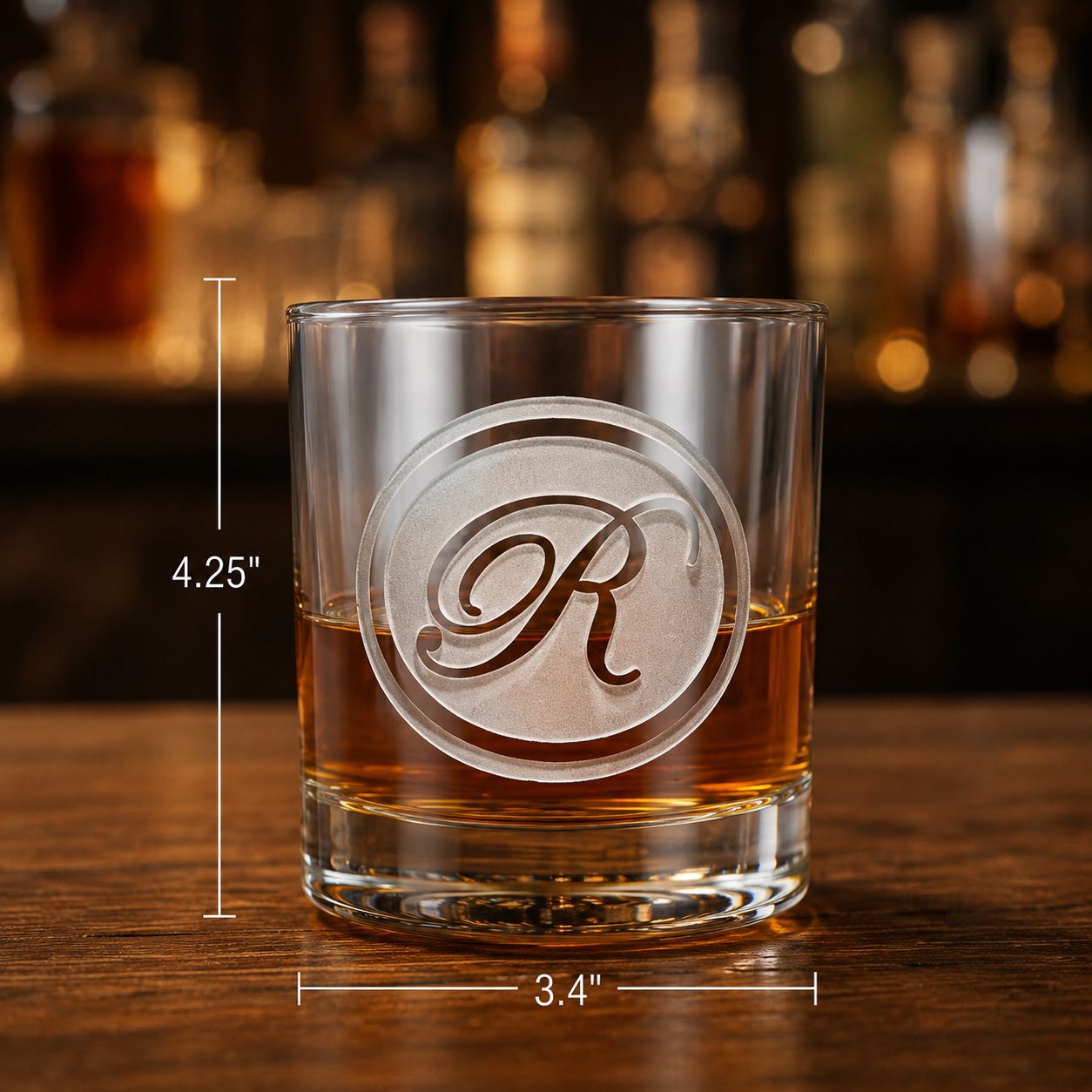 Personalized Monogram Crystal Decanter Set
