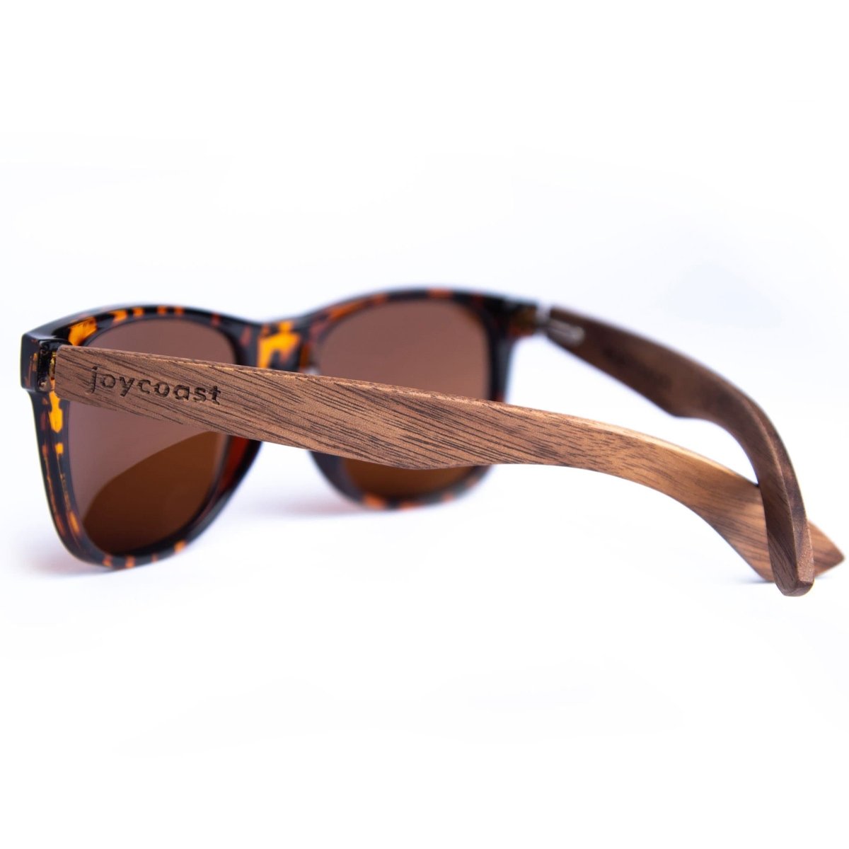 Unique Personalized “Crush” | Tortoise & Walnut Sunglasses Customized Wooden Sunglasses Gifts for Men by Groovy Guy