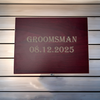 Custom Groomsman Photo Flask Box Set