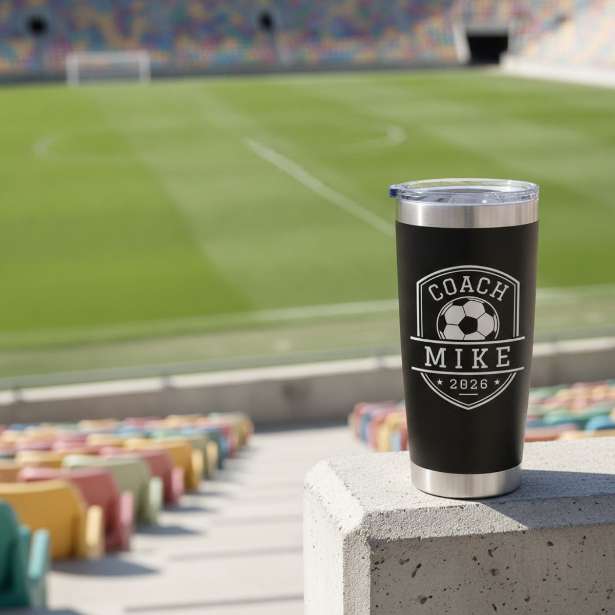 Personalized Soccer Coach Team Tumbler