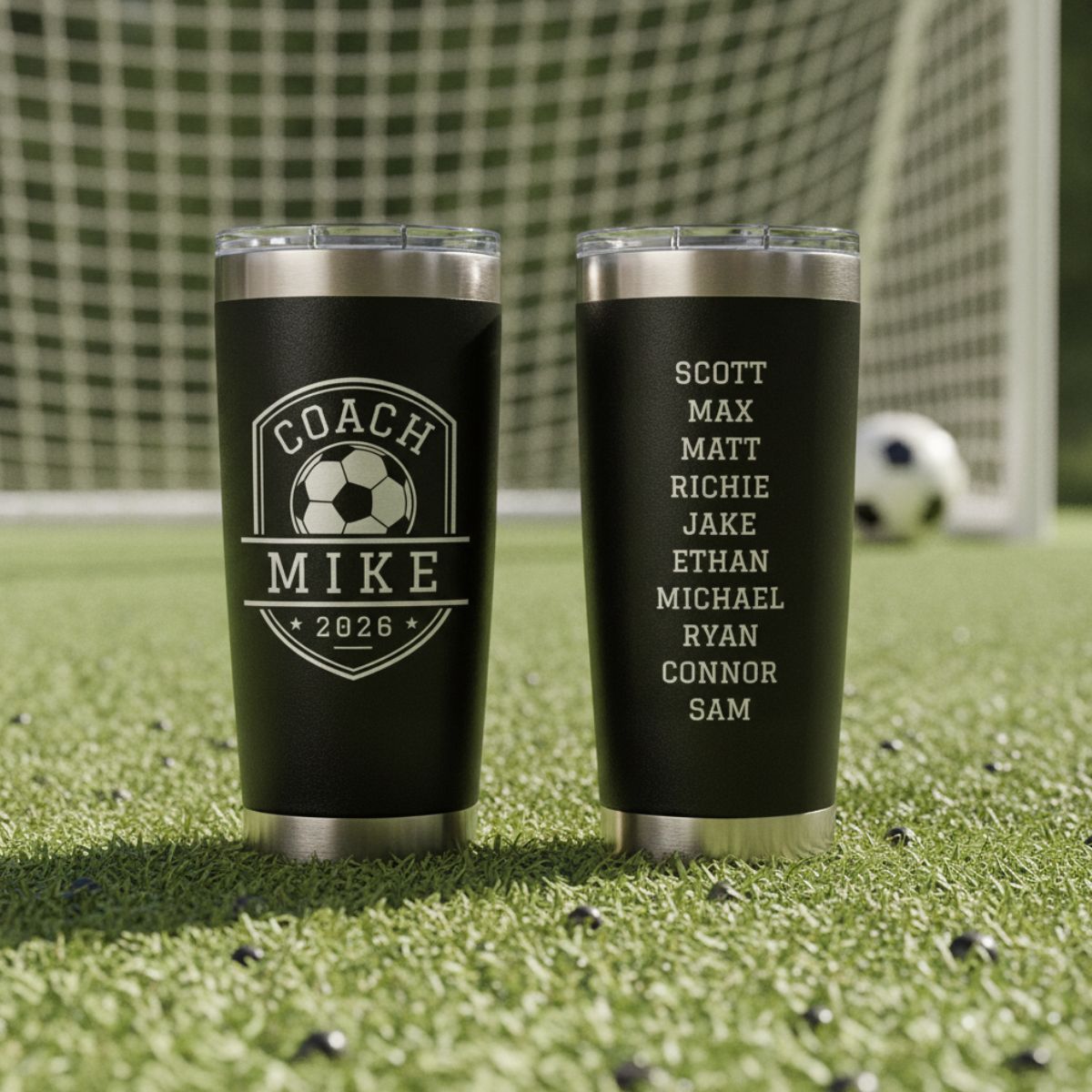 Personalized Soccer Coach Team Tumbler