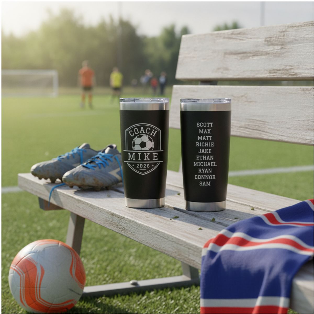 Personalized Soccer Coach Team Tumbler