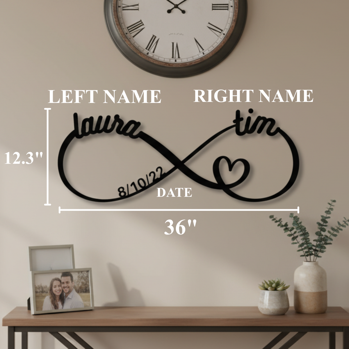 Personalized Infinity Anniversary Sign
