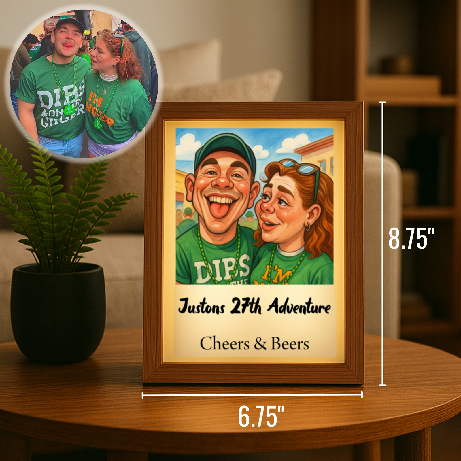 Birthday Caricature Light Box