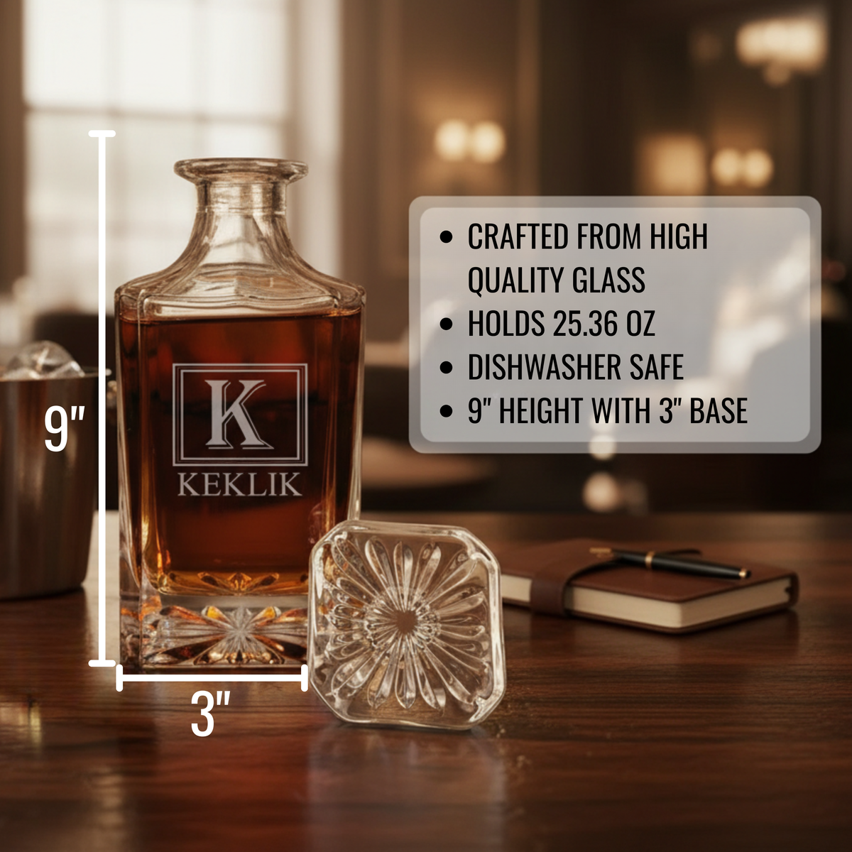 Sentimental Spirits Custom Decanter
