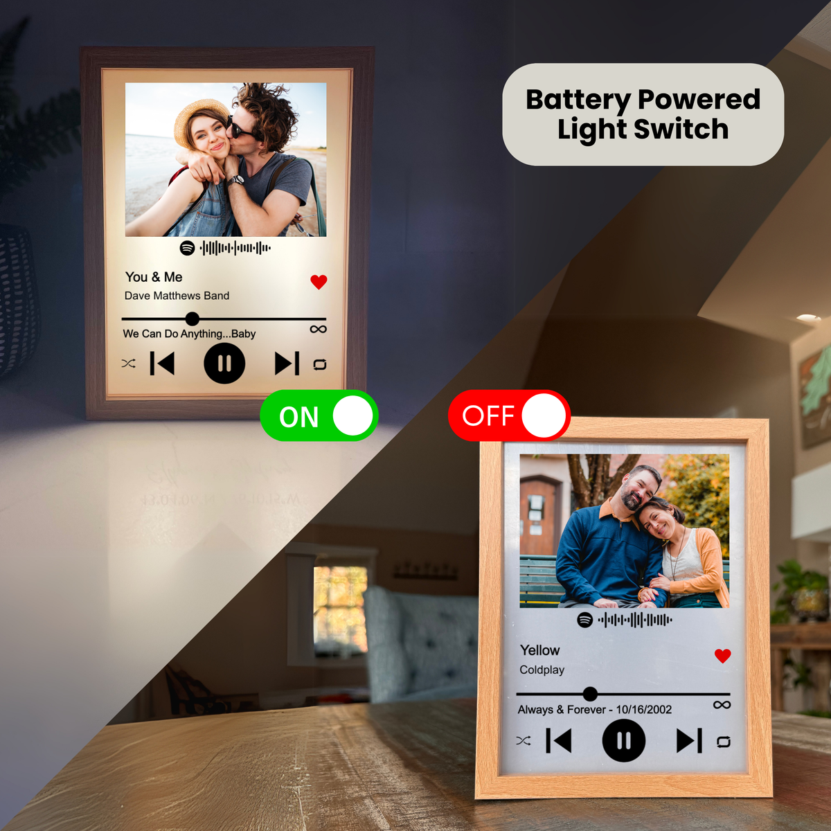 Personalized Spotify Song Light Box