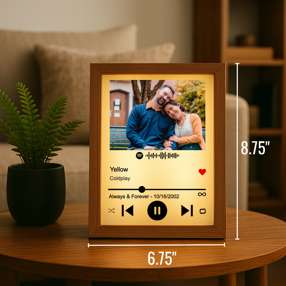 Personalized Spotify Song Light Box