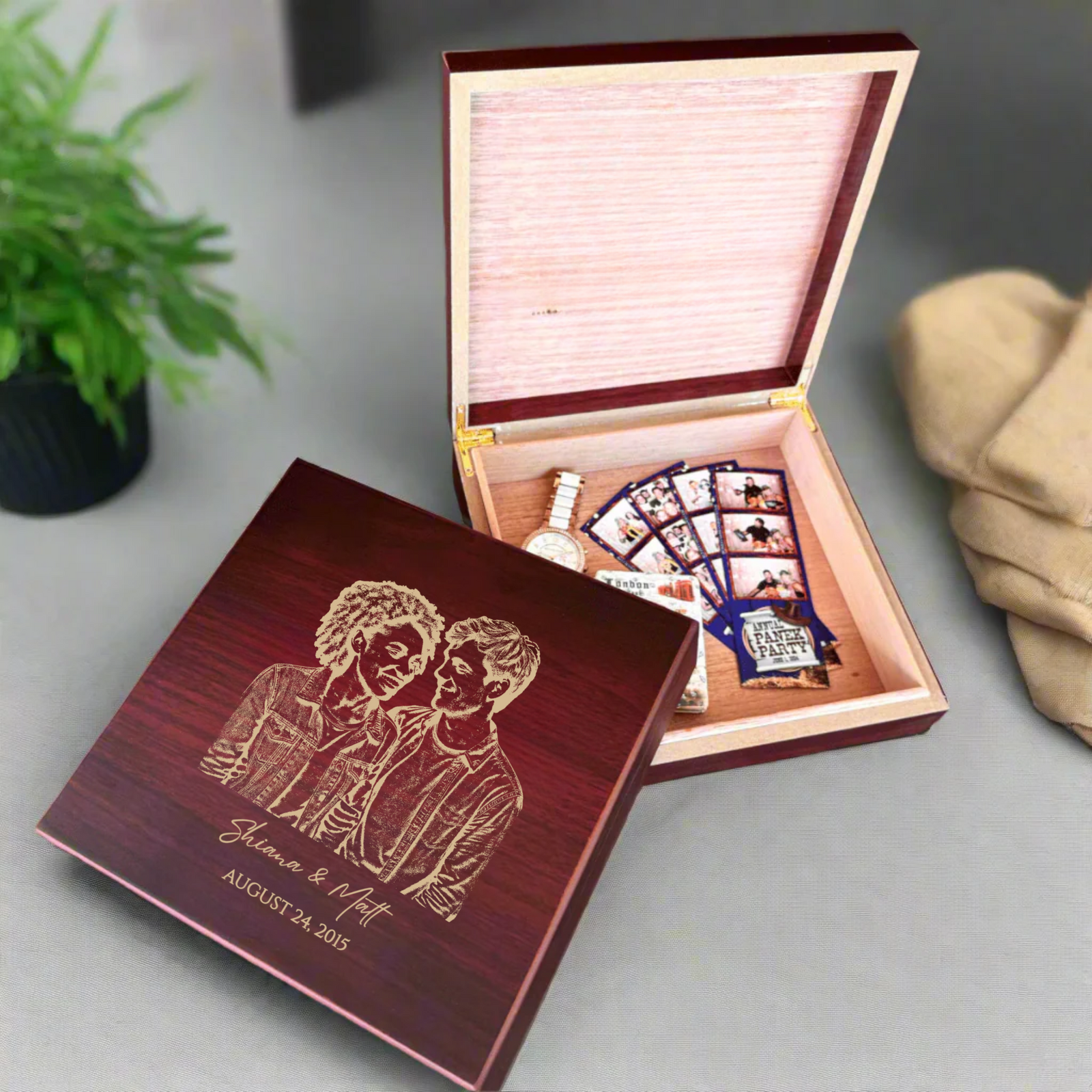 Personalized Wooden Memory Box