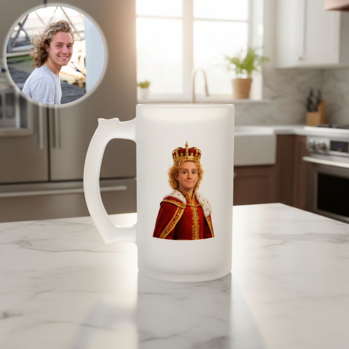 Birthday King Beer Mug