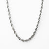 Classic Silver Rope Necklace - 5mm