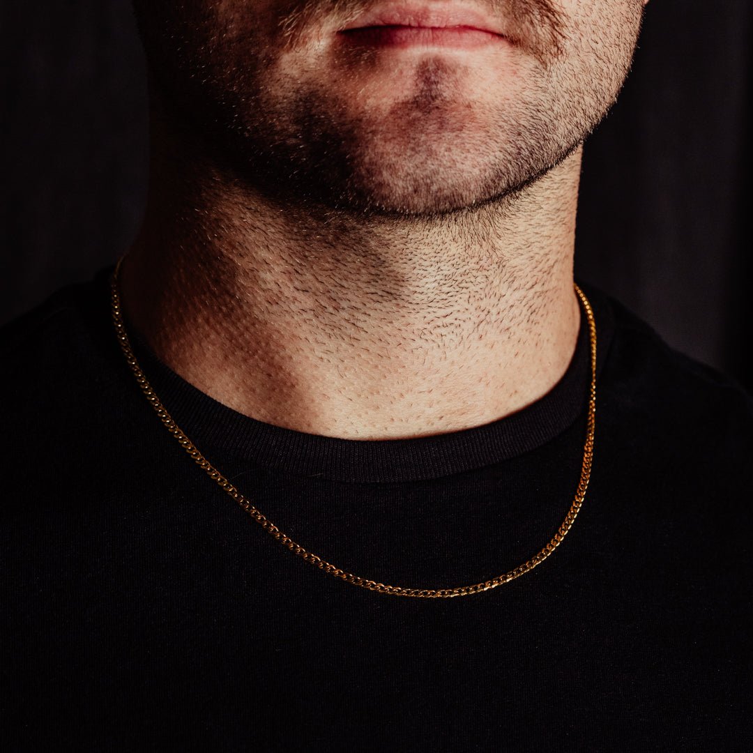 Unique Personalized Classic Cuban Gold Link Chain - 3mm Customized Gifts for Men by Groovy Guy