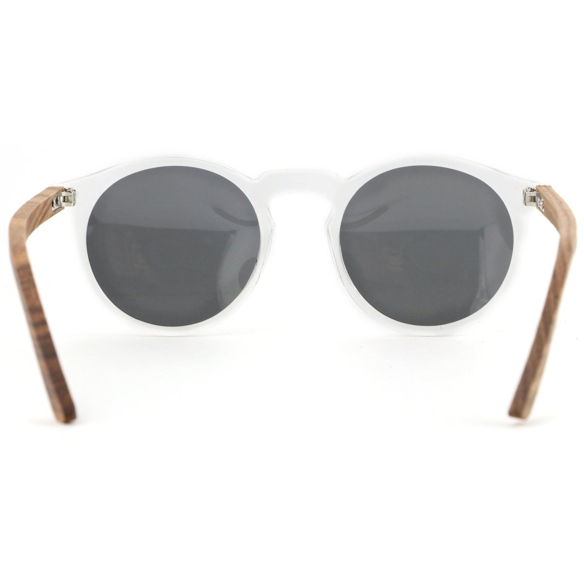 Unique Personalized Timber Grey | Round Acetate Customized Wooden Sunglasses Gifts for Men by Groovy Guy