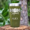 Military Green Basketball Tumbler With Elite Moms Of The Court Design