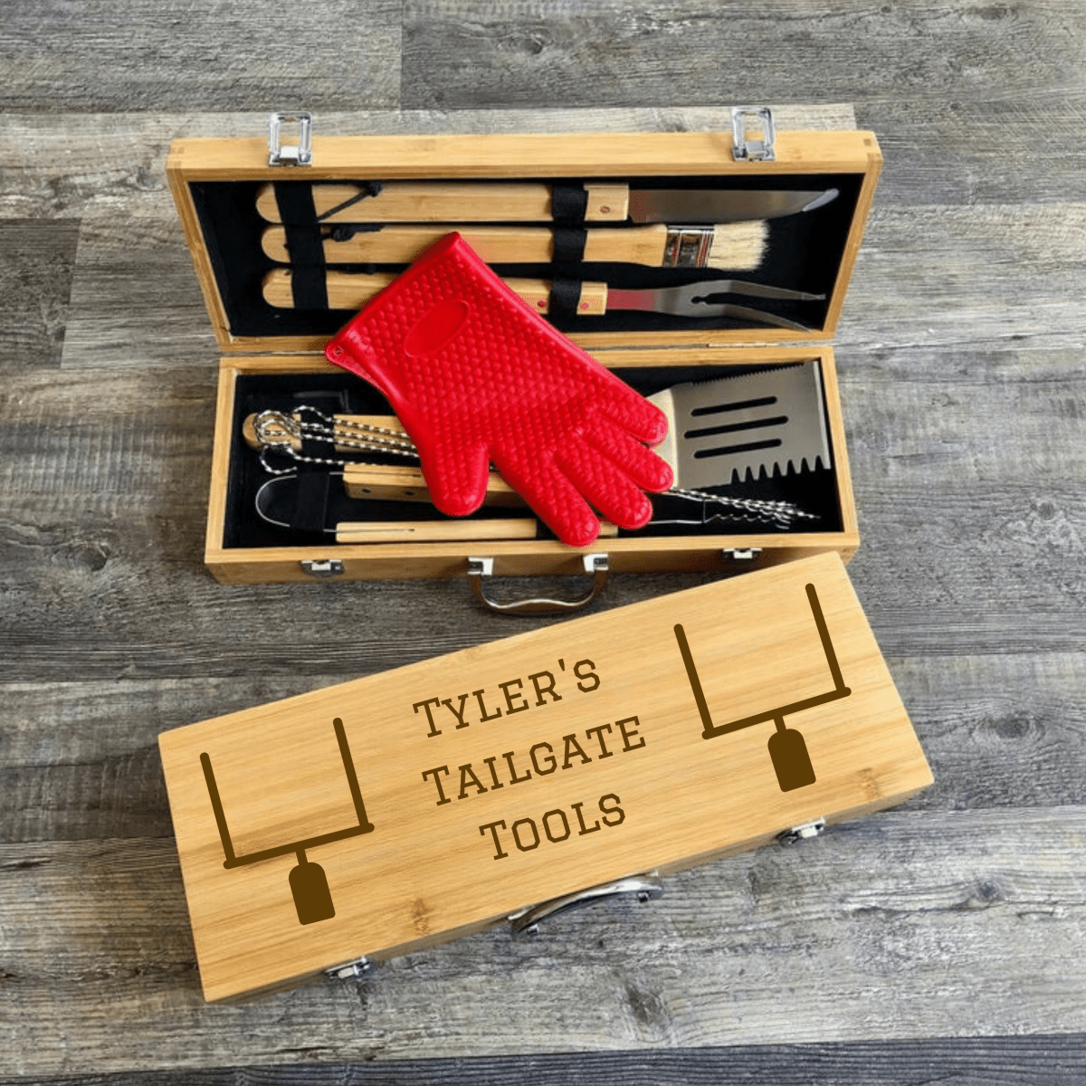 Unique Personalized Tailgate Tools Customized Gift Set Gifts for Men by Groovy Guy