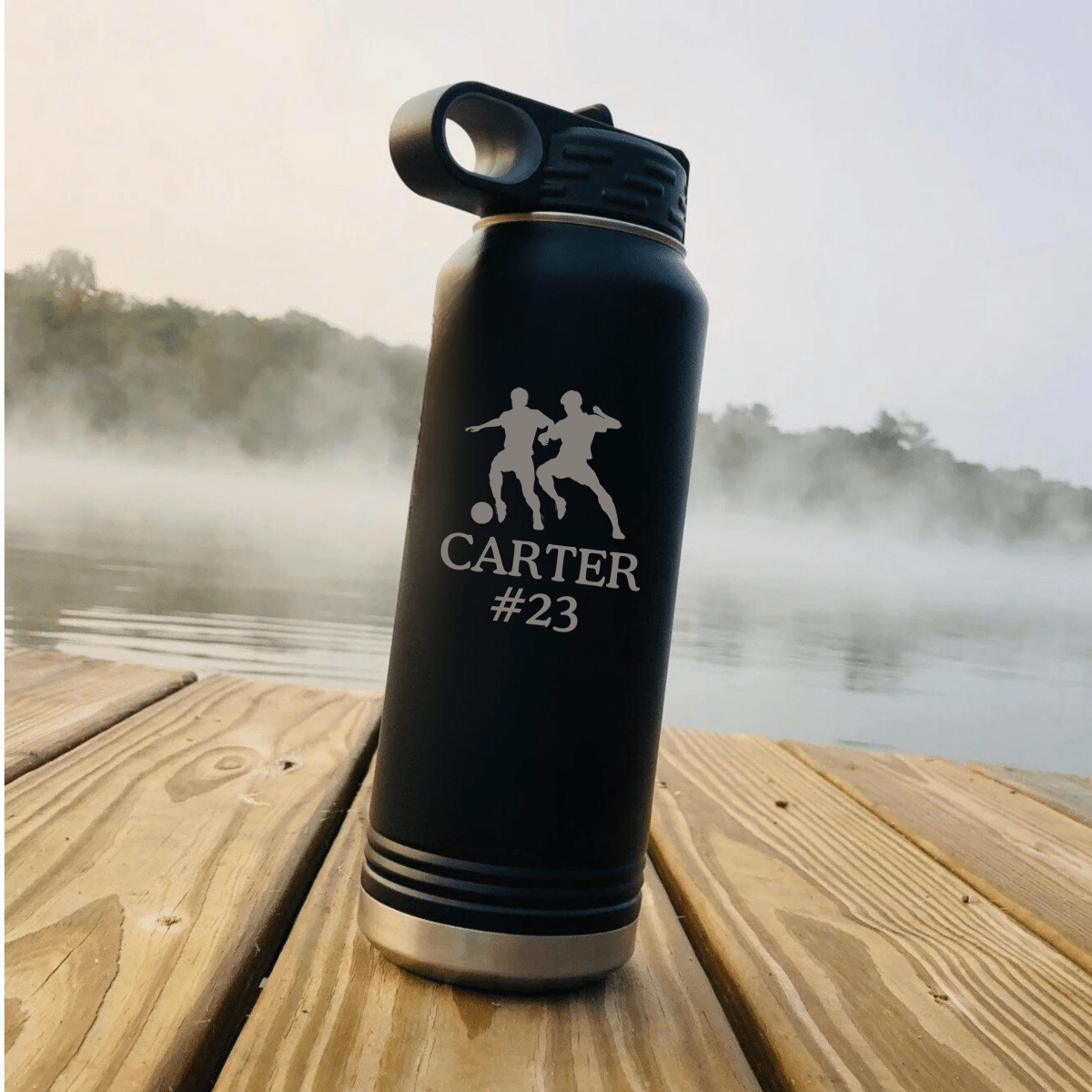 Unique Personalized Hat Trick Hydration Customized Soccer Gifts for Men by Groovy Guy