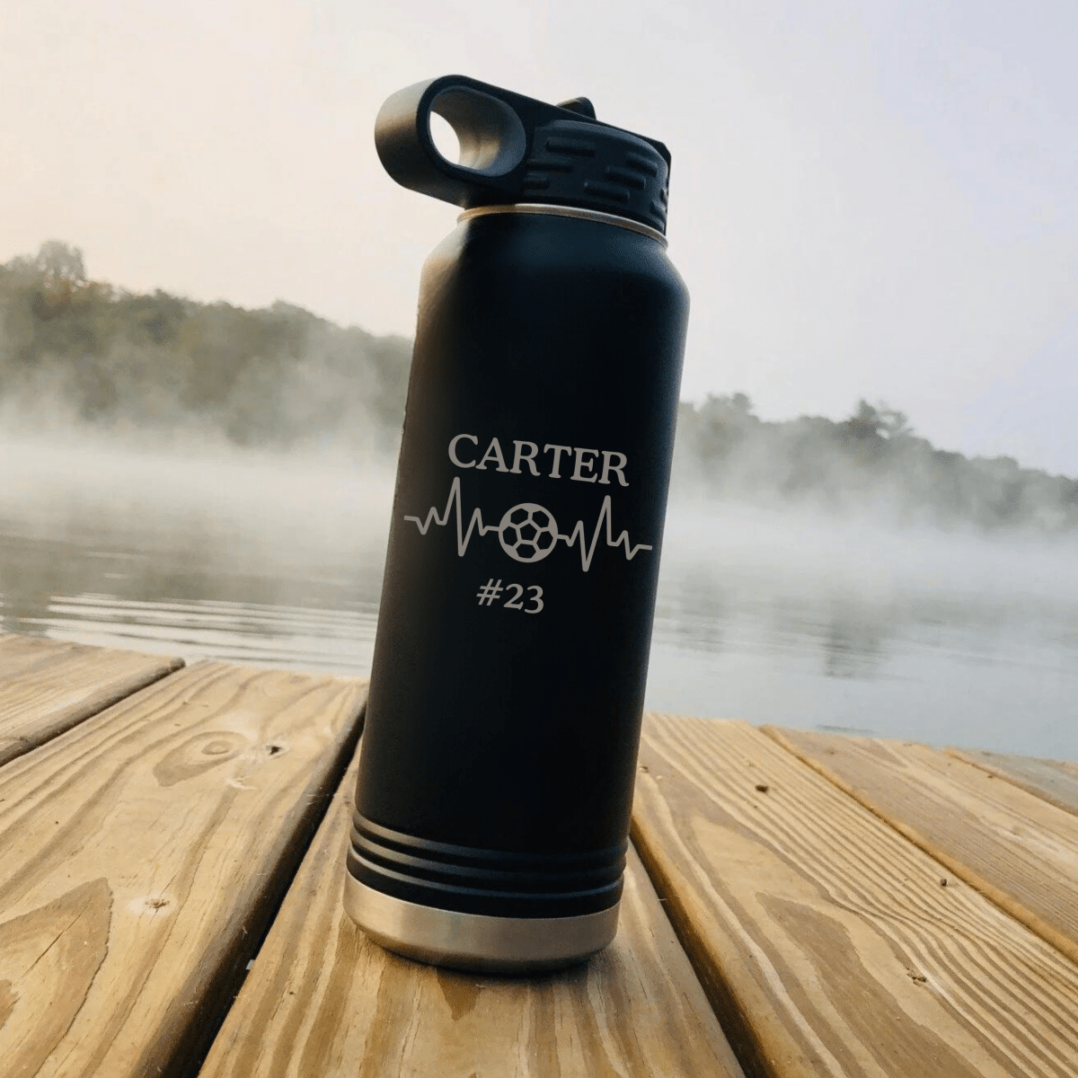 Unique Personalized Hat Trick Hydration Customized Soccer Gifts for Men by Groovy Guy