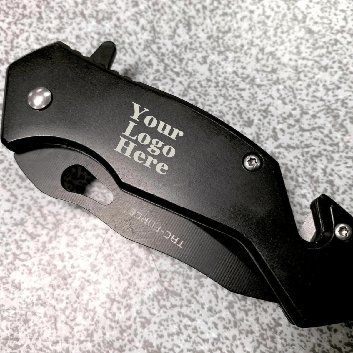 Unique Personalized Custom Logo Tactical Blade Customized Knife Gifts for Men by Groovy Guy