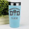 Teal Basketball Tumbler With Father Of The Court Design