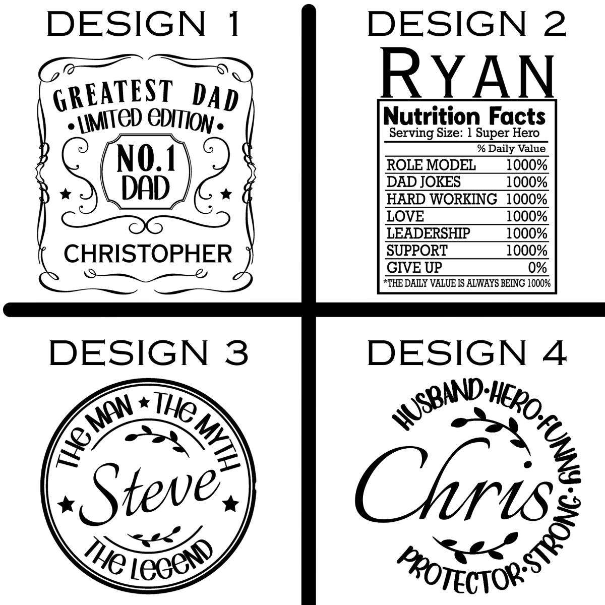 Unique Personalized Fathers Day Decanter Customized Fathers Day Gifts for Men by Groovy Guy