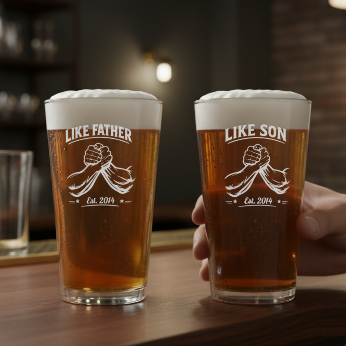 Like Father, Like Son Pint Set