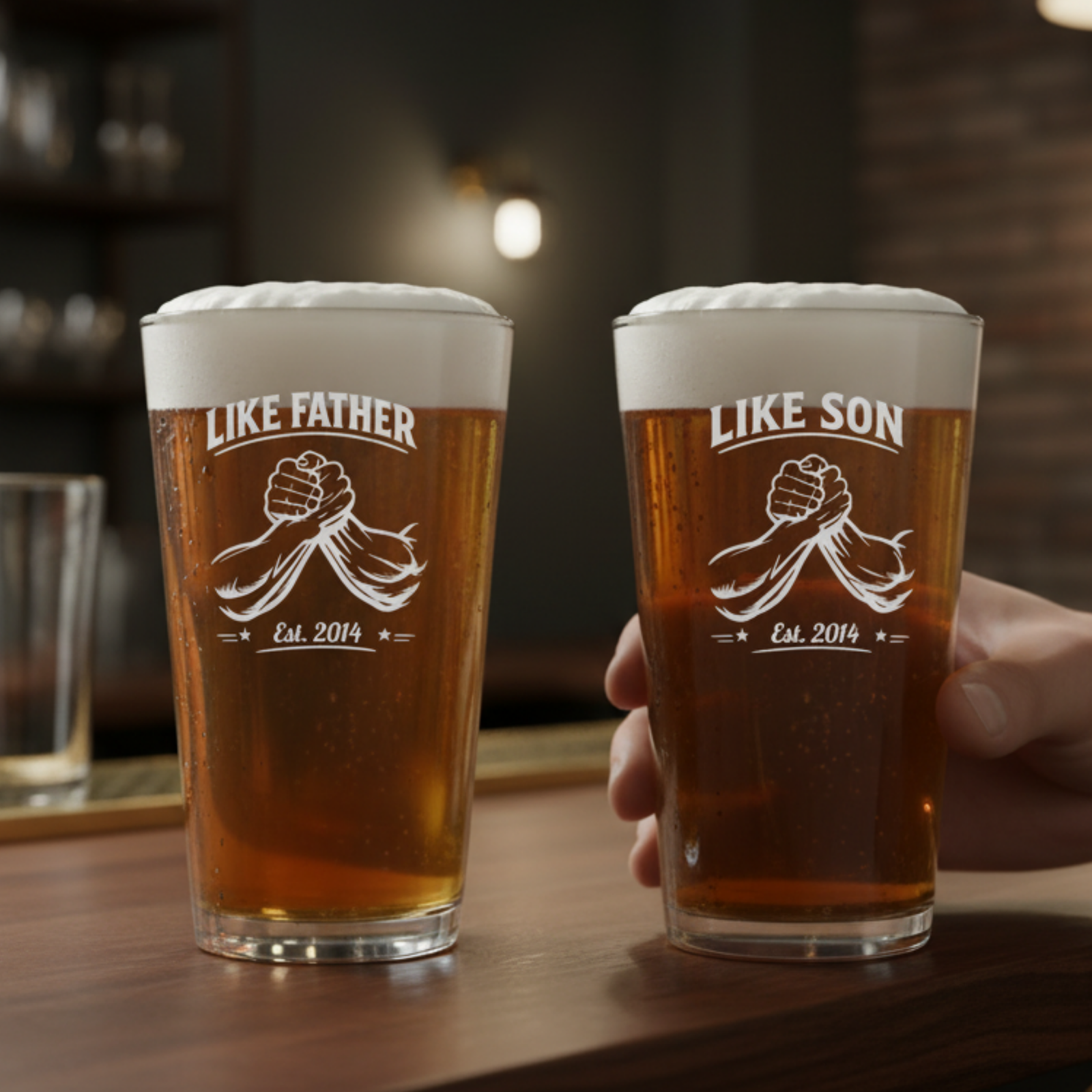 Like Father, Like Son Pint Set