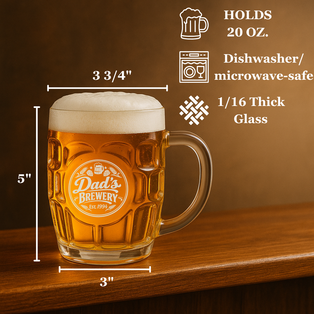 Brew Day Personalized Beer Stein
