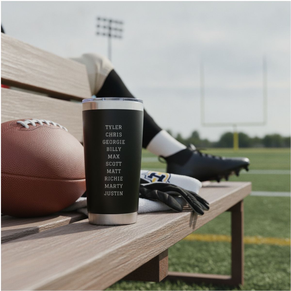 Personalized Football Coach Team Tumbler