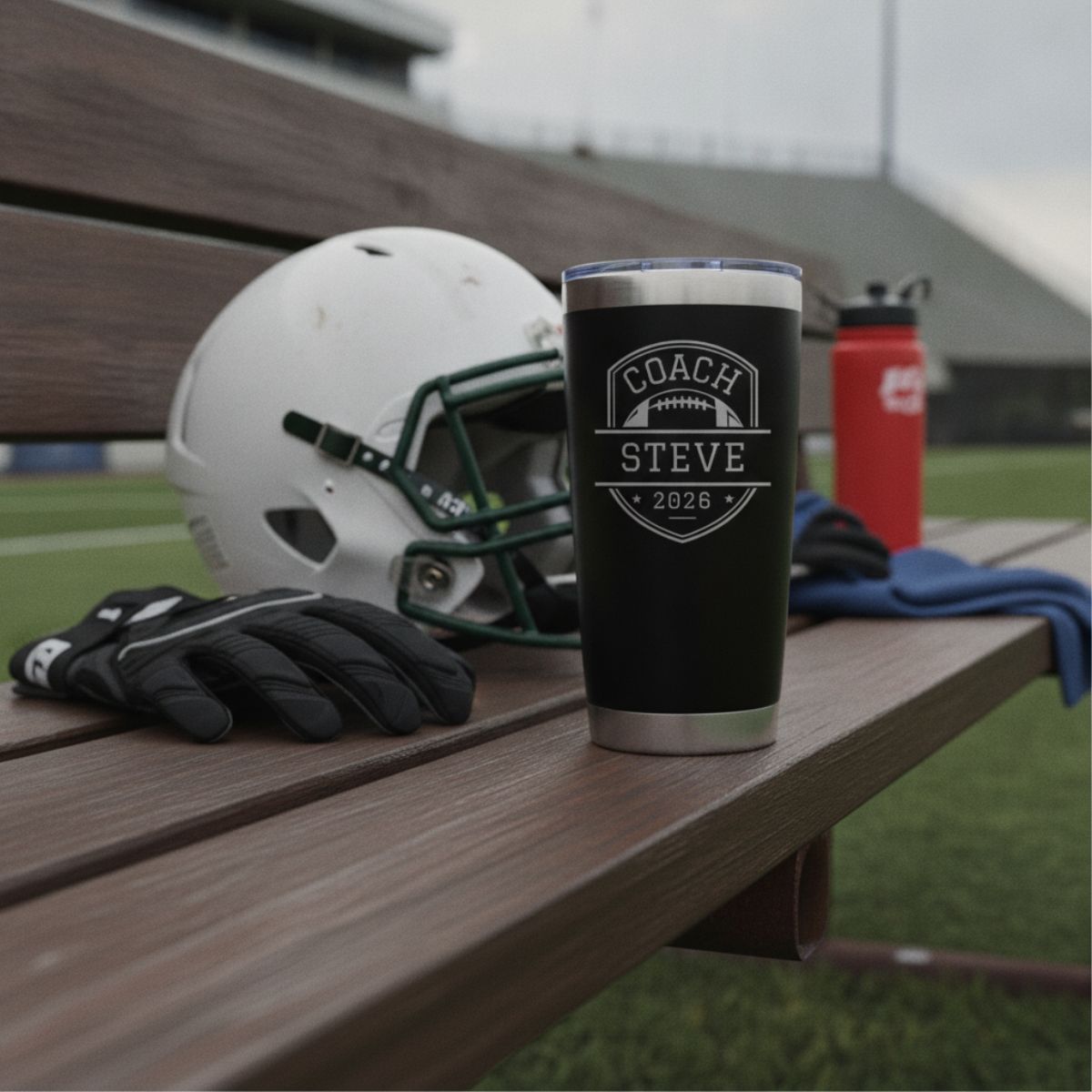 Personalized Football Coach Team Tumbler