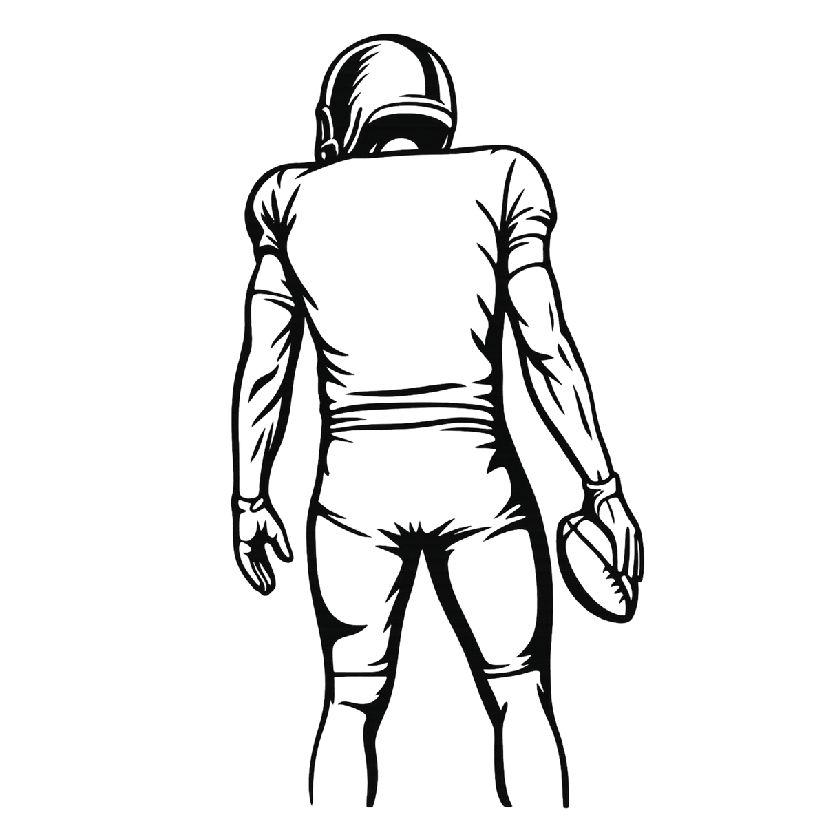 Football Player Water Bottle