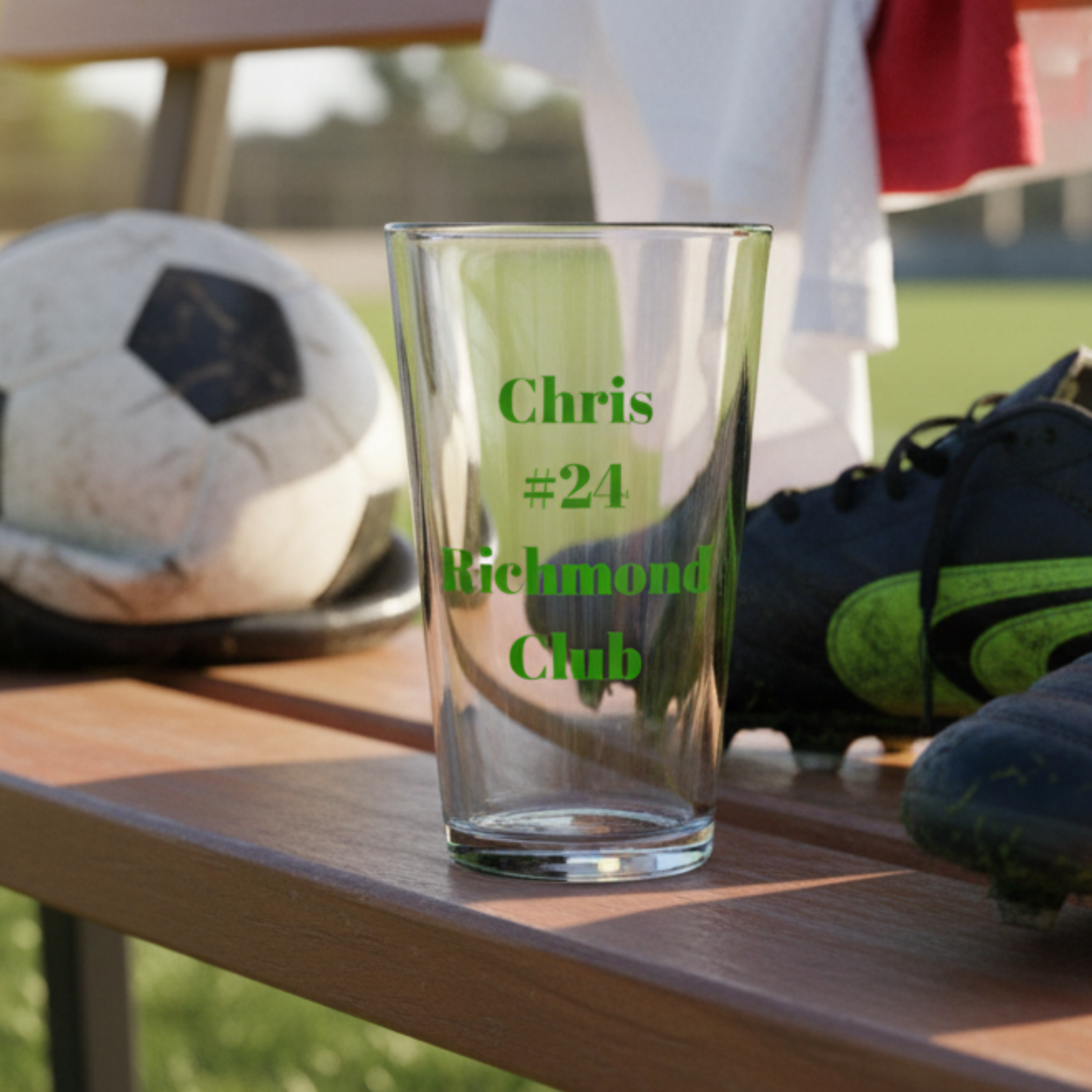 Custom Sports Photo Pint Glass