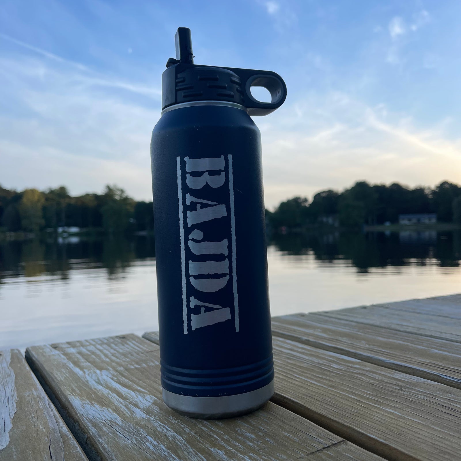 Manly Personalized Water Bottle