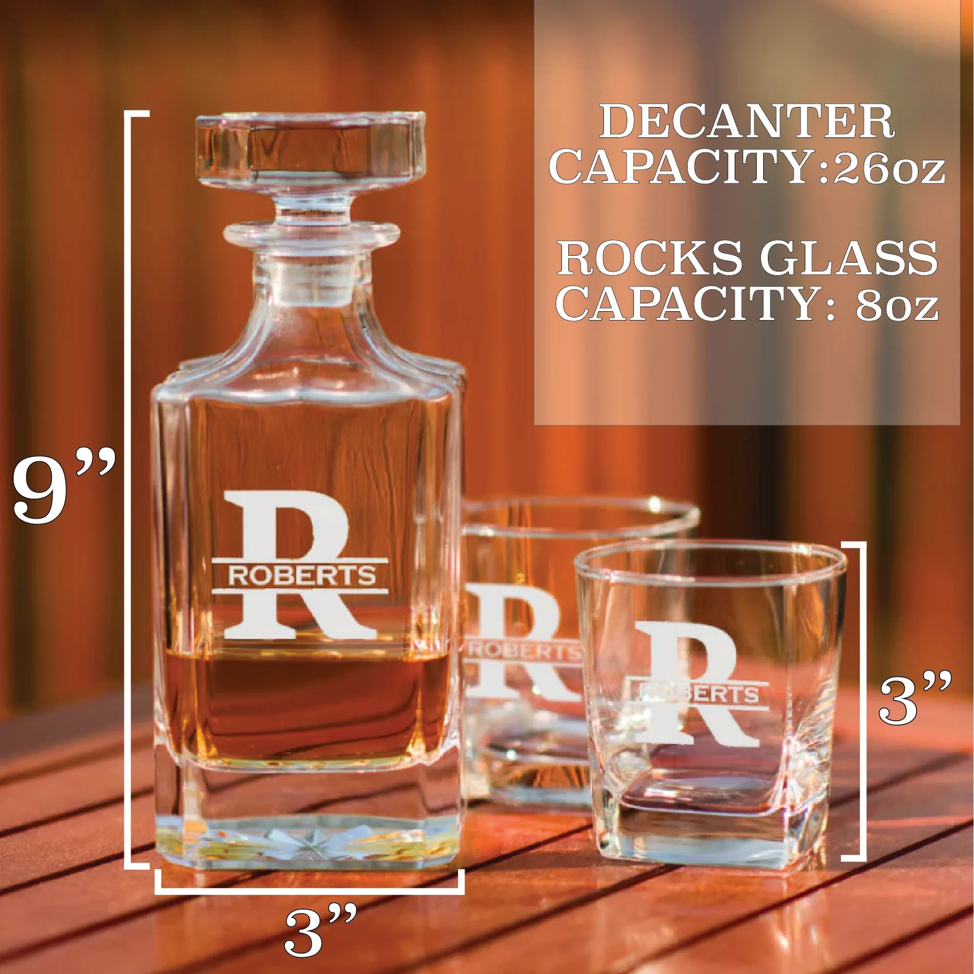 Unique Personalized Custom Logo Decanter Customized Golf Outing Gifts for Men by Groovy Guy