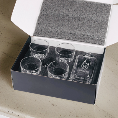 Royal Pour : Decanter & Whiskey Glass Set