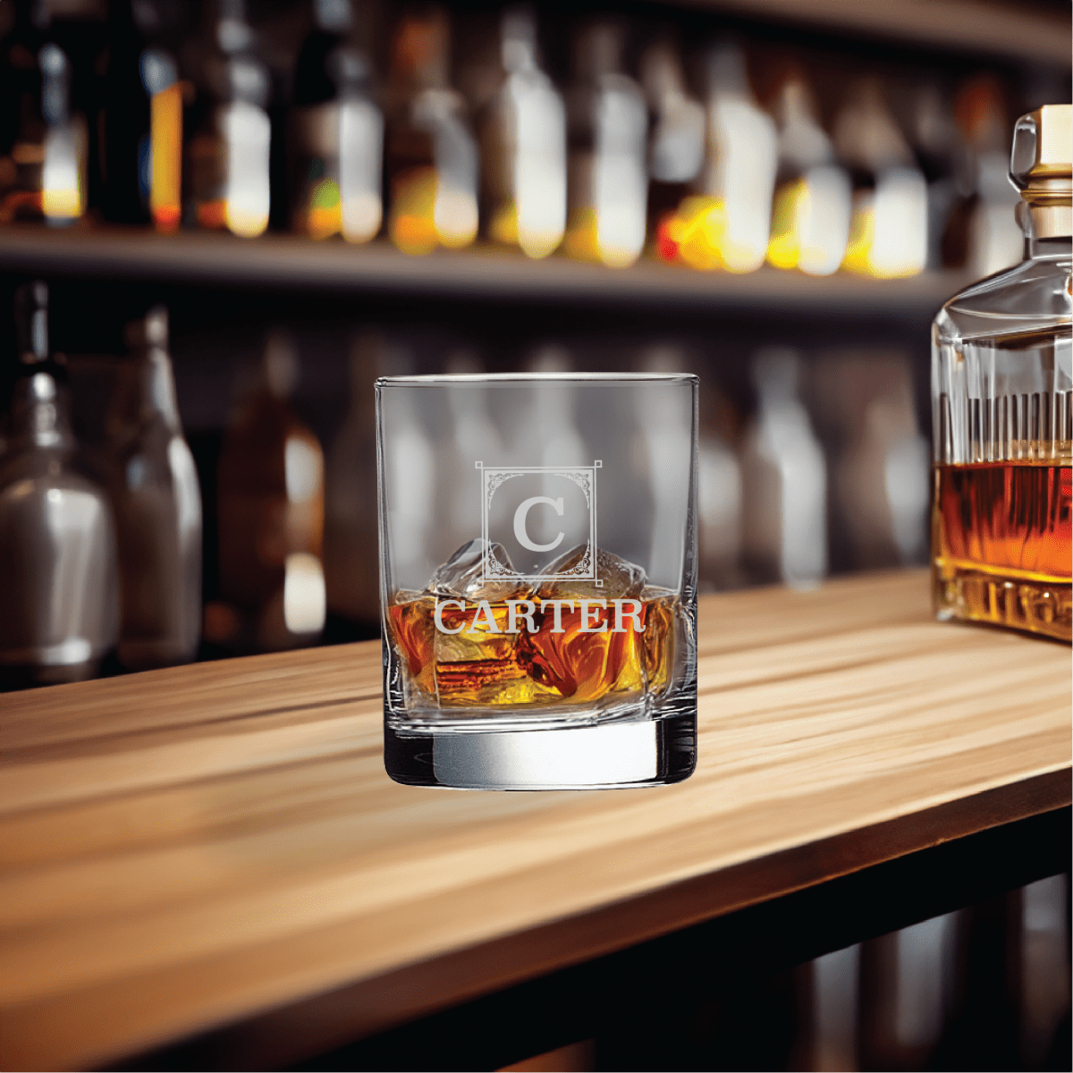 Unique Personalized Elegant Sip Whiskey Glass Customized Whiskey Glass Gifts for Men by Groovy Guy