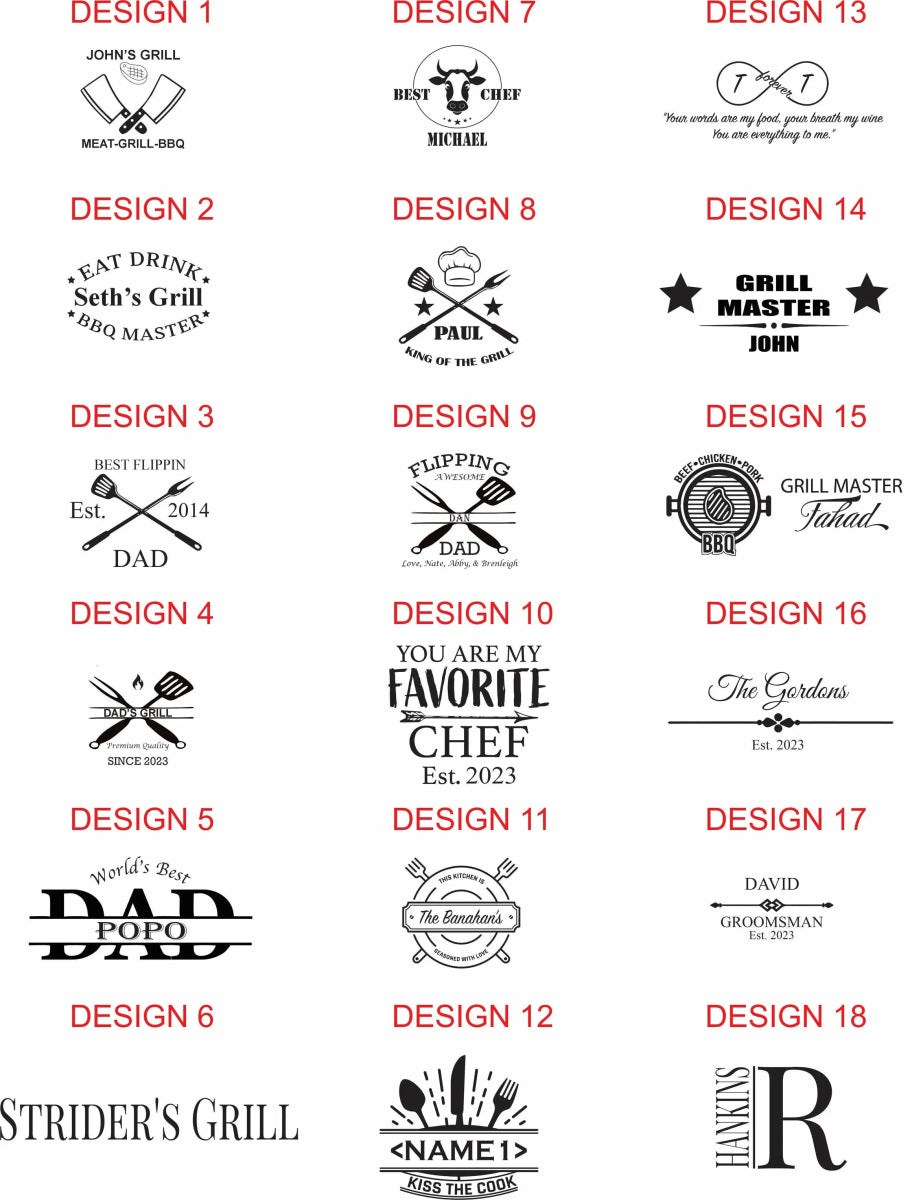 Unique Personalized Personalized Grilling Tools Gift Set Customized Grill Gifts for Men by Groovy Guy