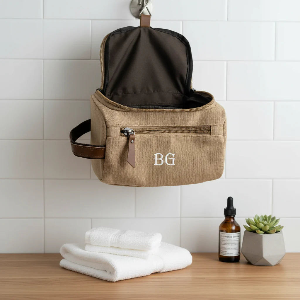 Stylish Personalized Hanging Toiletry Bag for Men