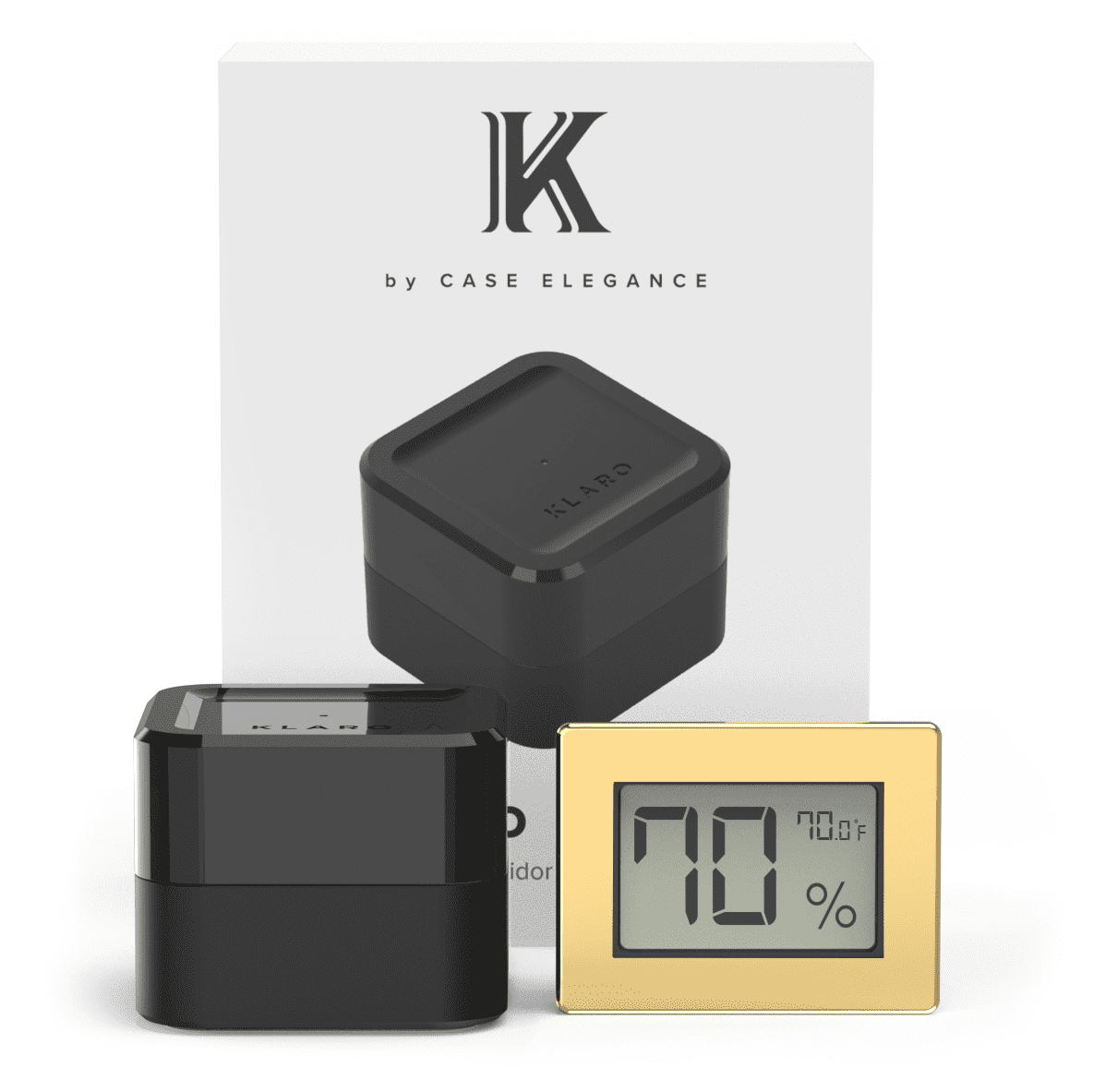 Unique Personalized Klaro Valet - Smart Humidor Customized hygrometer Gifts for Men by Groovy Guy