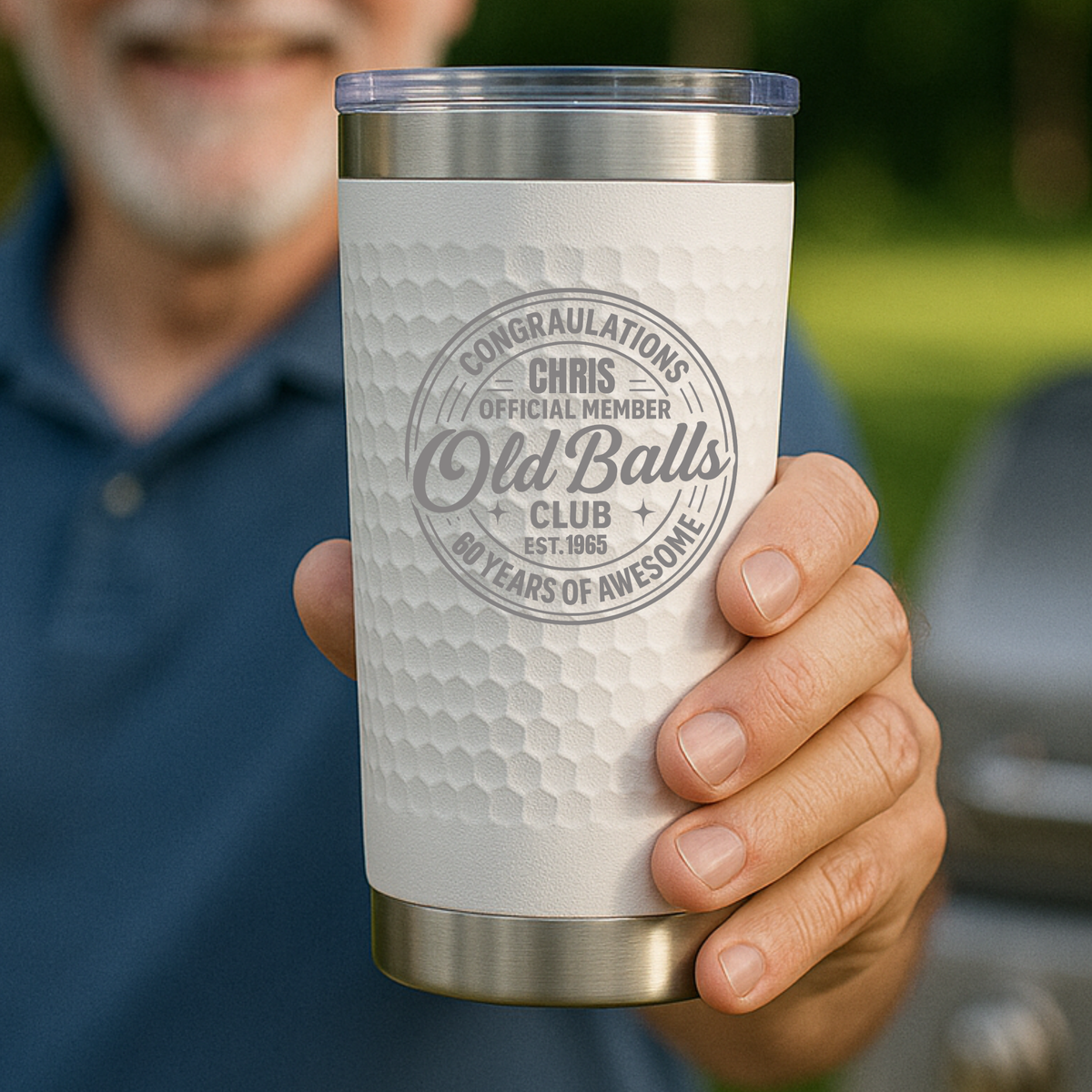 Old Man Birthday Tumbler