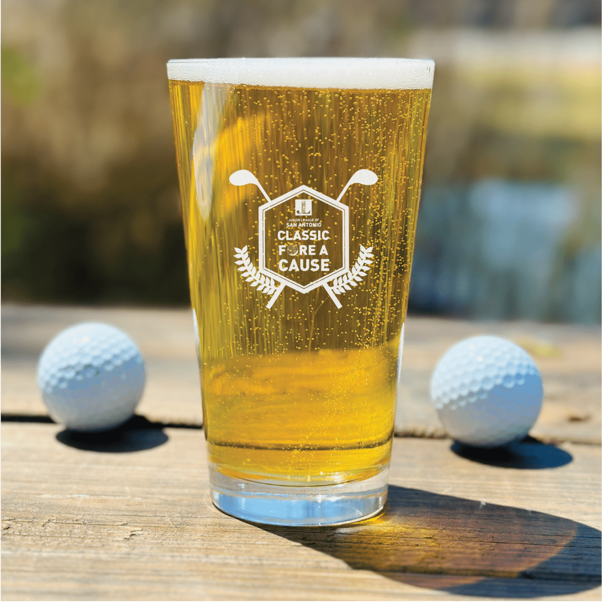 Unique Personalized Fairway Ale Customized pint glass Gifts for Men by Groovy Guy